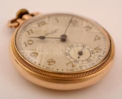 Helvetia Ancre aranyozott zsebóra  másodpercmutatóval, díszített számlappal, jó állapotban, működik....