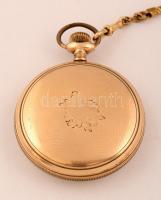 A.W. W. Co. Waltham. aranyozott zsebóra 10K arannyal futtatott  másodpercmutatóval, szép számlappal,...