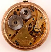 A.W. W. Co. Waltham. aranyozott zsebóra 10K arannyal futtatott  másodpercmutatóval, szép számlappal,...