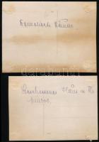 1915 Szétlőtt lakóházak Kupinovóban a Szerbia elleni hadjárat idején, 2 db feliratozva  / destroyed ...