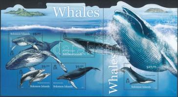 Bálnák kisív, Whales mini sheet