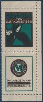 1929 VI. Bélyeggyűjtő nap fordított állású levélzáró pár