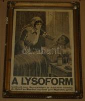 "LYSOFORM" fertőtlenítőszer rekláma bekeretezve