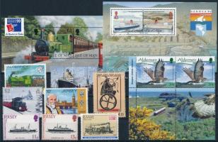 1973-2012 Transport 2 blocks + 10 stamps, 1973-2012 Közlekedés motívum 2 db blokk + 10 klf önálló érték