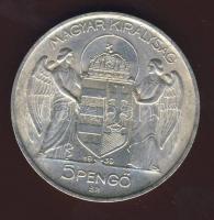 1939. 5P Ag "Horthy balra" T:2+
