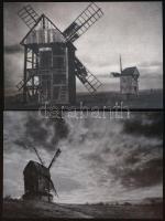 cca 1940 Szélmalmokról készült 5 db mai nagyítás, 10x15 cm