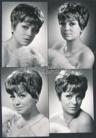 cca 1971 Moór Mariann színésznőről készült 4 db szabadon felhasználható vintage negatív, és vintage ...