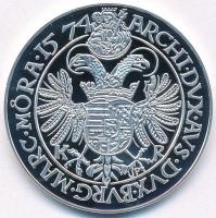 DN "Magyar tallérok utánveretben - I. Miksa 1574" Ag emlékérem tanúsítvánnyal (20g/0.999/3...