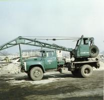 1972 Az ÉPFU vállalat speciális teherautói, 8 db szabadon felhasználható vintage negatív, 6x7 cm