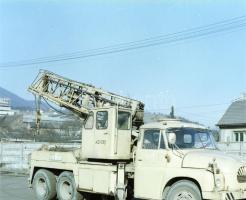 1972 Az ÉPFU vállalat speciális teherautói, 8 db szabadon felhasználható vintage negatív, 6x7 cm