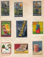 Reklámbélyeg gyűjtemény az 1910-es évekből, 1.690 különféle magyar, Monarchia-beli és német reklámbé...