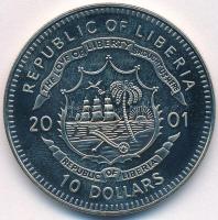 Libéria 2001. 10$ "Szabadság pillanatai - Ülő bika 1876" multicolor T:PP ujjlenyomat 
Lib...