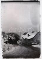 cca 1926 Budapest, Tabán, Kerny István (1879-1963) üveglemez negatívjairól készült 3 db mai nagyítás...