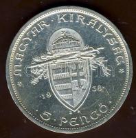 1938. 5P Ag "Szt.István" T:1/2 pici ph.