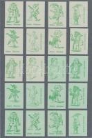 219 db gyufacímke + 2 db nagy holland gyufacímke 13 db kartonlapra ragasztva (Ifa, VÉGÉ, állatok, cí...