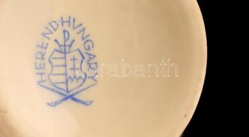 Herendi Viktória mintás kis kiöntő, kézzel festett, jelzett, hibátlan, m:7 cm