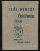 1948 Deák-Mimusz Évkönyv. Szerkesztette Deák Lajos. Budapest, 1948, MIMOSZ. Kiadói egészvászon kötés.
