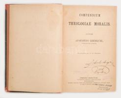 Augustino Lehmkuhl: Compendium Theologiae Moralis. Freiburg, 1886, Herder. Átkötött picit kopott fél...
