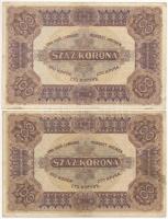 1920. 100K "Orell Füssli Zürich" (2x) T:III