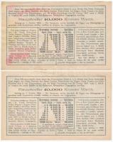 Budapest 1903. "Tanuló Sorsjegy" 1K értékben, felülbélyegzéssel (2x) sorszámkövetők T:I-,I...