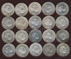 1915. 1K Ag (20x) T:1(többsége), 1/2