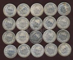 1915. 1K Ag (20x) T:1(többsége), 1/2