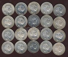 1915. 1K Ag (20x) T:1(többsége), 1/2