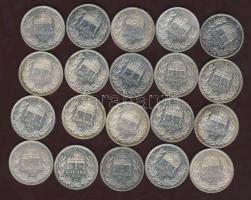 1915. 1K Ag (20x) T:1(többsége), 1/2