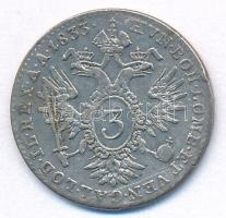 Ausztria 1833A 3kr Ag "I. Ferenc" (1,67g) T:2,2-
Austria 1833A 3 Kreuzer Ag "Franz I...