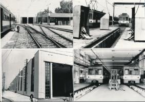 1992 Ráckevei HÉV vonal, 13 db vintage fotó, 10x15 cm