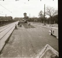 1961-1962 Déli pályaudvar átalakítása, 18 db vintage negatív, 6x6 cm