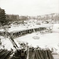 1961-1962 Déli pályaudvar átalakítása, 18 db vintage negatív, 6x6 cm