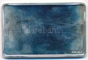 DN "Budapest" jelzett Ag plakett, tanúsítvánnyal (25,99g/0.925/50x32mm) T:2 (PP)