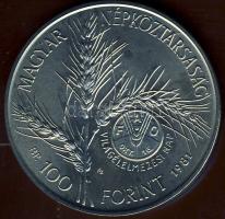 1981. 100Ft "FAO" T:BU + 1983. 100Ft "Czóbel" T:BU Mindkettő eredeti tokban, tanúsítvánnyal!