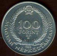 1981. 100Ft "FAO" T:BU + 1983. 100Ft "Czóbel" T:BU Mindkettő eredeti tokban, tan...