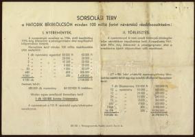 1955. VI.Békekölcsön 100Ft