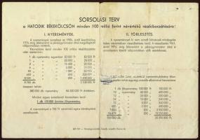 1955. VI.Békekölcsön 100Ft