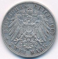 Német Birodalom / Baden 1907G 2M Ag "Frigyes nagyherceg" T:2,2-
German Empire / Baden 190...