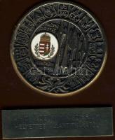 Modern emlékplakett tűzzománc címerrel - "A Honvédelmi Minisztérium helyettes államtitkárától" T:1 Eredeti díszdobozban!