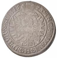 Német Államok / Szilézia 1673SHS 6kr Ag "I. Lipót" (2,59g) T:2,2- 
German States / Silesi...