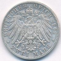 Német Birodalom / Württemberg 1901F 2M Ag "II. Vilmos" T:2,2-
German Empire / Württemberg...