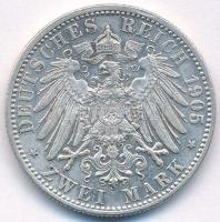 Német Birodalom / Württemberg 1905F 2M Ag "II. Vilmos" T:2,2-
German Empire / Württemberg...