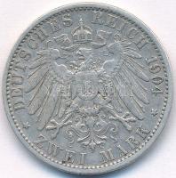 Német Birodalom / Poroszország 1904A 2M Ag "II. Vilmos" T:2-
German Empire / Prussia 1904...