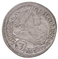 Német Államok / Szilézia 1697IA 3kr Ag "I. Lipót" (1,58g) T:2 German States / Silesia 1697IA 3 Kreuzer Ag "Leopold I" (1,58g) C:XF