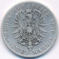 Német Birodalom / Württemberg 1876F 2M Ag "I. Vilmos" T:3
German Empire / Württemberg 187...