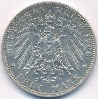 Német Birodalom / Poroszország 1908A 3M Ag "II. Vilmos" T:2
German Empire / Prussia 1908A...