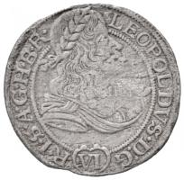 Német Államok / Szilézia 1672SHS 6kr Ag "I. Lipót" (2,02g) T:2- German States / Silesia 1672SHS 6 Kreuzer Ag "Leopold I" (2,02g) C:VF