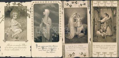 cca 1910-20 Vegyes, nagyrészt Max Hirmer szentképek, 12db, különböző méreteben és minőségben, cca 11...