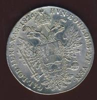 Ausztria/magyar verdejel 1826G Taler Ag I.Ferenc T:2/3+ fny, javítva