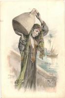 Egyptian lady, Mary Mill No. 1502. litho